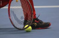 Tennis: ATP Tour 500 – A tennisball and racket. ITF Fed Cup. Tallinn, Estonia, 6th of February 2020