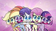 My Little Pony - Pony Life – L-R: Applejack, Rainbow Dash, Rarity, Fluttershy, Twilight Sparkle