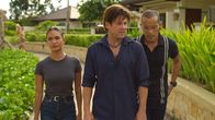 Almost Paradise – Kai Mendoza (Samantha Richelle), Alex Walker (Christian Kane) und Ernesto Alamares (Arthur Acuña)