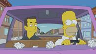 Die Simpsons – Werden durch Elons (l.) Ideen nur Verbesserungen nach Springfield kommen? Homer (r.) ist sich sicher ...