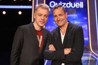Quizduell - Olymp – Das Team "Komik": Michael Mittermeier (l.) und Dieter Nuhr (r.), beide Comedians.