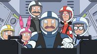 Bob's Burgers – L-R: Gene, Louise, Bob, Teddy, Linda, Tina