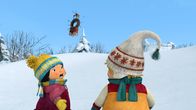 Snowsnaps' Winterspiele – Ohne ihr Wurfglück sieht Kiki keine Chance, die Skulptur zu retten.