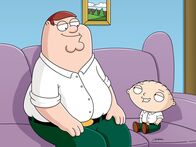 Family Guy – Peter Griffin (l.); Stewie Griffin (r.)