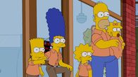 Die Simpsons – Als Marge (2.v.l.) Probleme mit ihren Mitarbeitern hat, müssen Bart (l.), Lisa (3.v.l.), Homer (2.v.r.) und Maggie (r.) einspringen ...