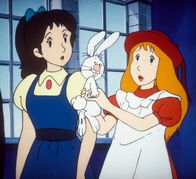 Alice im Wunderland – Wieder einmal versucht Alice ihrer Schwester Celia zu erklären, dass Benny Bunny sprechen kann, doch Celia zweifelt an dem, was Alice erzählt.