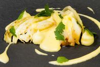 Kochroulette – „Geschmorter Krautkopf, Kümmel-Speck-Hollandaise und Erdäpfelpüree“ von Hannes Müller.