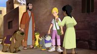 Chi Rho - Das Geheimnis – Cora, Habib und die Wonderers kehren nach Jerusalem zurück, wo sie Barabbas wiederbegegnen.