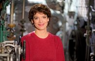 Terra Xpress – Moderatorin Lena Ganschow in der Werkhalle.