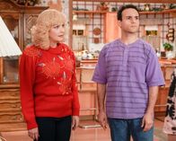The Goldbergs – L-R: Beverly Goldberg (Wendi McLendon-Covey) and Barry Goldberg (Troy Gentile)