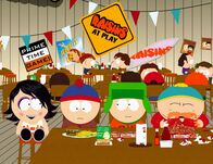South Park – v.r.) wollen unbedingt Stan aufmuntern, der Liebeskummer hat.