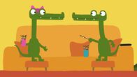Ich kenne ein Tier – Wenn Krokodile Salzstangen essen wollen, bekommen sie ein Problem. Sie haben viel zu kurze Arme und eine viel zu lange Schnauze. Im â€žIch kenne ein Tierâ€ś Trickfilm finden sie dennoch eine lustige Lösung.