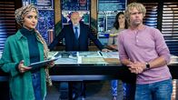 Navy CIS: L.A. – (v.li.): Medalion Rahimi (Special Agent Fatima Namazi), Gerald McRaney (Admiral Hollace Kilbride), Daniela Ruah (Special Agent Kensi Blye), Eric Christian Olsen (Investigator Martin ‚Marty‘ Deeks).