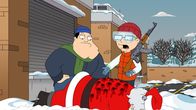 American Dad! – L-R: Stan, Steve, Santa