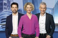 hessenschau – Moderatoren 2020 Daniel Johé (l.), Kristin Gesang und Andreas Hieke moderieren im Wechsel die "hessenschau".
