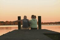 Auf und davon – Marina Marrer und Mike Hostettler geniessen einen freien Abend in Florida.