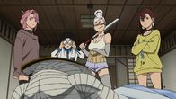 Dan Da Dan – L-R: Aira Shiratori, Ken Takakura, Seiko Ayase, Momo Ayase