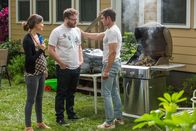 Bad Neighbors 2 – (v.l.n.r.) Kelly Radner (Rose Byrne); Mac Radner (Seth Rogen); Teddy Sanders (Zac Efron)