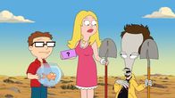 American Dad! – L-R: Steve, Klaus, Francine, Roger