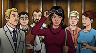 Archer – v.l.n.r.) Ray Gillette; Cyril Figgis; Doctor Krieger; Lana Kane; Pam Poovey; Cheryl Tunt