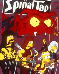 Die Simpsons – Die Rockgruppe 'Spinal Tap' gibt sich die Ehre, mit Bart Simpson (2.v.r.) auf der Bühne zu spielen._Titel: Die Simpsons