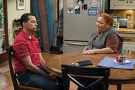 Two and a Half Men – L-R: Alan (Jon Cryer), Berta (Conchata Ferrell)