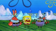SpongeBob Schwammkopf – Mr. Krabs (l.), SpongeBob (m.)