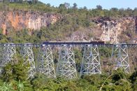 Mit dem Zug ... – Gok Hteik Viadukt mit einer Höhe von fast 111 Metern der Stolz der Myanma Railways.
