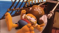 The Garfield Show – Garfield macht ein Nickerchen an Bord.