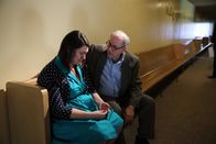 True Nightmares – Choir Director (John Combs) comforts Pricilla (Naomi Murden).
