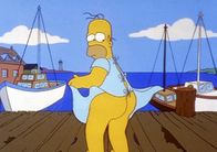 Die Simpsons – Aus Angst vor einer Nierentransplantation flieht Homer aus dem Krankenhaus.