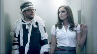 Stalled – L-R: W.C. (Dan Palmer) and Evie (Tamaryn Payne)
