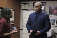 Bull – Pictured L-R: Chloe Talbott (Nikki M. James) and Chunk Palmer (Chris Jackson)