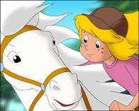 Bibi und Tina – Bibi und ihr Pferd Sabrina sind unzertrennlich.