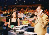 Benissimo - Weisch no? – Moderator Bernard Thurnheer mit seiner Assistentin, Tanja Temel 1997 NO SALES NO ARCHIVES Die Veröffentlichung im Zusammenhang mit Hinweisen auf die Programme von Schweizer Radio und Fernsehen ist honorarfrei und muss mit dem Quellenhinweis erfolgen. Jede weitere Verwendung ist honorarpflichtig, insbesondere auch der Wiederverkauf. Das Copyright bleibt bei Media Relations SRF. Wir bitten um Belegexemplare. Bei missbräuchlicher Verwendung behält sich das Schweizer Radio und Fernsehen zivil- und strafrechtliche Schritte vor.