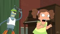 Futurama – Bender (l.) nimmt an einem Steptanz-Wettbewerb teil, wo er es bis ins Finale schafft. Doch dann macht ihm ein kleines Mädchen (r.) das Leben schwer ...