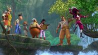 Peter Pan - Neue Abenteuer – Captain Hook und seine Piraten sind auf Schatzsuche in Nimmerland unterwegs.