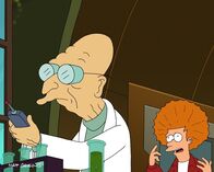 Futurama – v.li.: Professor Farnsworth, Fry