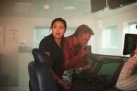 Deepwater Horizon – Andrea Fleytas (Gina Rodriguez), Jimmy Harrell (Kurt Russell)