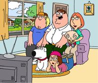 Family Guy – (5. Staffel) - (v.l.n.r.) Die Mittelklasse-Familie: Chris, Brian, Peter, Meg, Stewie und Lois Griffin sind eine fernsehbesessene Familie.