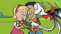 Der Kater mit Hut – Die Kinder wissen nun was zum Nestbau notwendig ist.