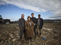 Vera - Ein ganz spezieller Fall – (v.l.n.r.) Kenny Lockhart (Jon Morrison); Vera Stanhope (Brenda Blethyn); Aiden Healy (Kenny Doughty); Jaqueline Williams (Ibinabo Jack)