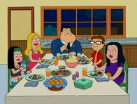 American Dad! – L-R: Hayley, Francine, Stan, Steve, Debbie