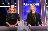 Quizduell - Olymp – Die Kandidatinnen des Teams "Parkett": Musicalstar Ute Lemper (l.) und Profi-Tänzerin Isabel Edvardsson (r.).