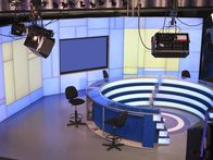 Special – TV NEWS studio with light equipment