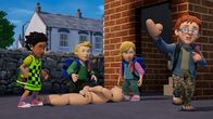 Feuerwehrmann Sam – Mandy, James, Sarah und Norman üben auf der Feuerwache, was bei einem Ernstfall zu beachten ist.