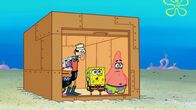 SpongeBob Schwammkopf – L-R: Mermaid Man, Barnacle Boy, SpongeBob, Patrick