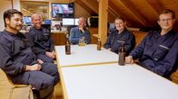 Weites Land – Adrian (li) und seine Kameraden von der Feuerwehr Bregenz-Ried.