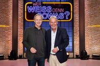 Wer weiß denn sowas? – moderator Jörg Wontorra (r.).