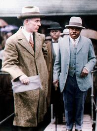 Damals in Amerika – Marcus Garvey (r.) jamaikanischer Politiker und Publizist.